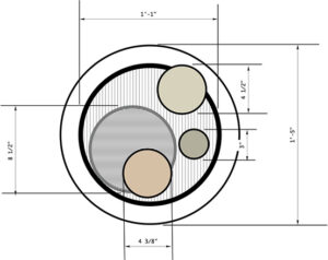 Scale drawing for my round tray medallion